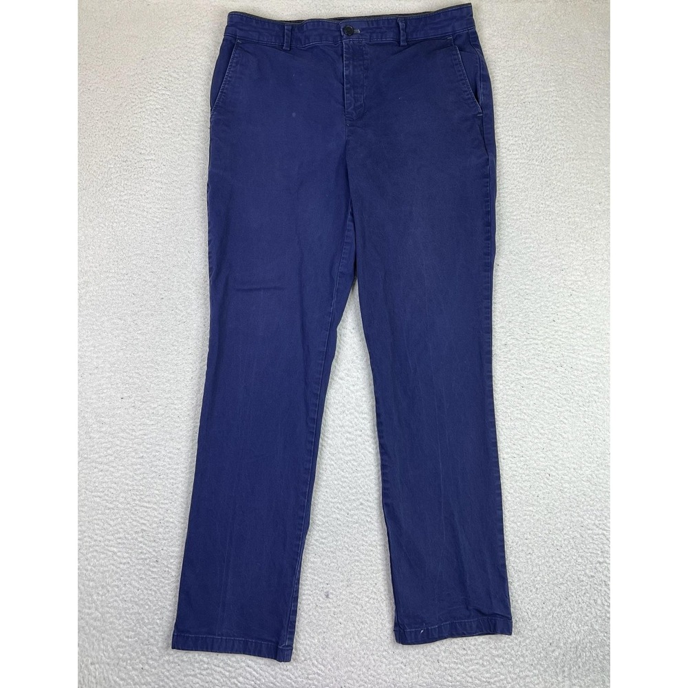 Calvin Klein Pants‎ Mens 36x34 Blue Stretch Chino Casual Straight Leg Cotton